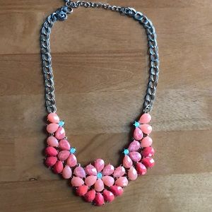 Orange/peach statement necklace